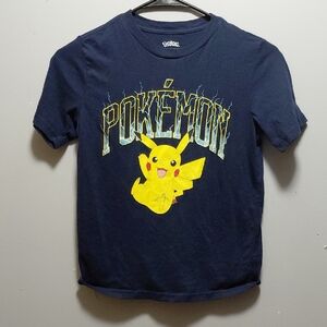 Pokemon Navy Blue Pikachu Short Sleeve Tee Medium 8
